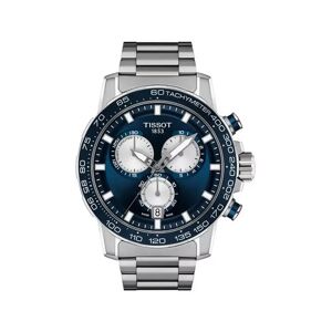 Tissot - Chronograph Uhr, Supersport, 45mm, Silber