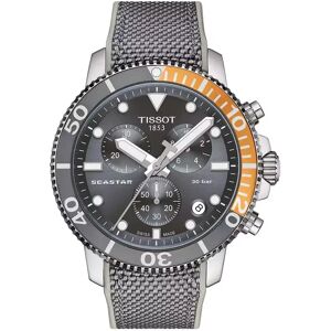 Tissot - Chronograph Uhr, Diver Seastar, 45mm, Grau