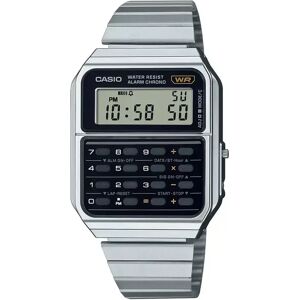 Casio - Digitaluhr, Vintage Edgy, 43mm, Silber