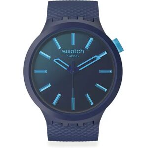 Swatch - Analoguhr, Indigo Glow, 47mm, Blau