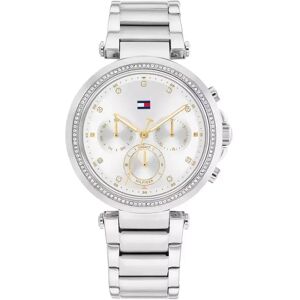 Tommy Hilfiger - Multifunktionsuhr, Emily, 38mm, Silber