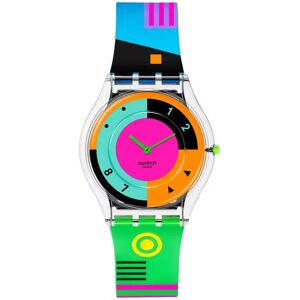 Swatch - Analoguhr, Neon Hot Racer, 34mm, Multicolor