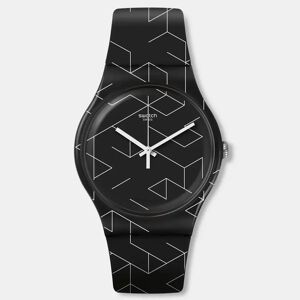 Swatch - Analoguhr, Cnosso, 41mm, Black