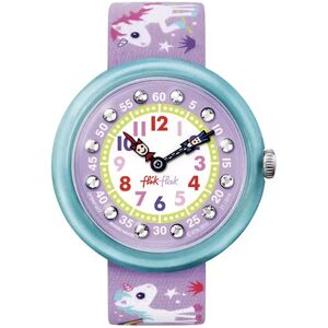 Flik-Flak - Mädchenuhr, Magical Unicorns, 32mm, Violett