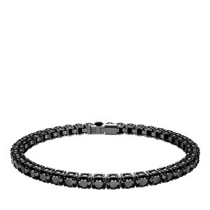 Swarovski Armbanduhr - Matrix Tennis bracelet, Round cut, Black, - Gr. M - in Schwarz - für Damen