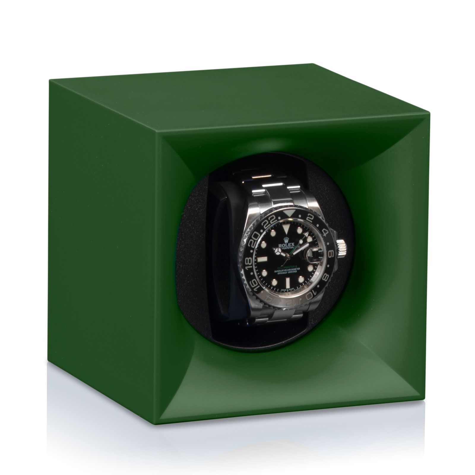 Swiss Kubik Uhrenbeweger ABS Starterbox - Dunkelgrün