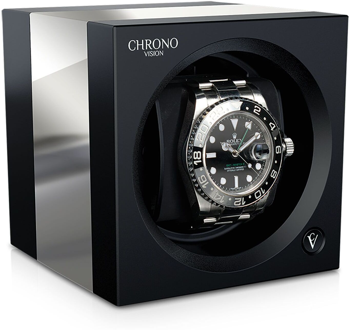 Chronovision Chronovision One - Schwarz Hochglanz Aluminium gebürstet