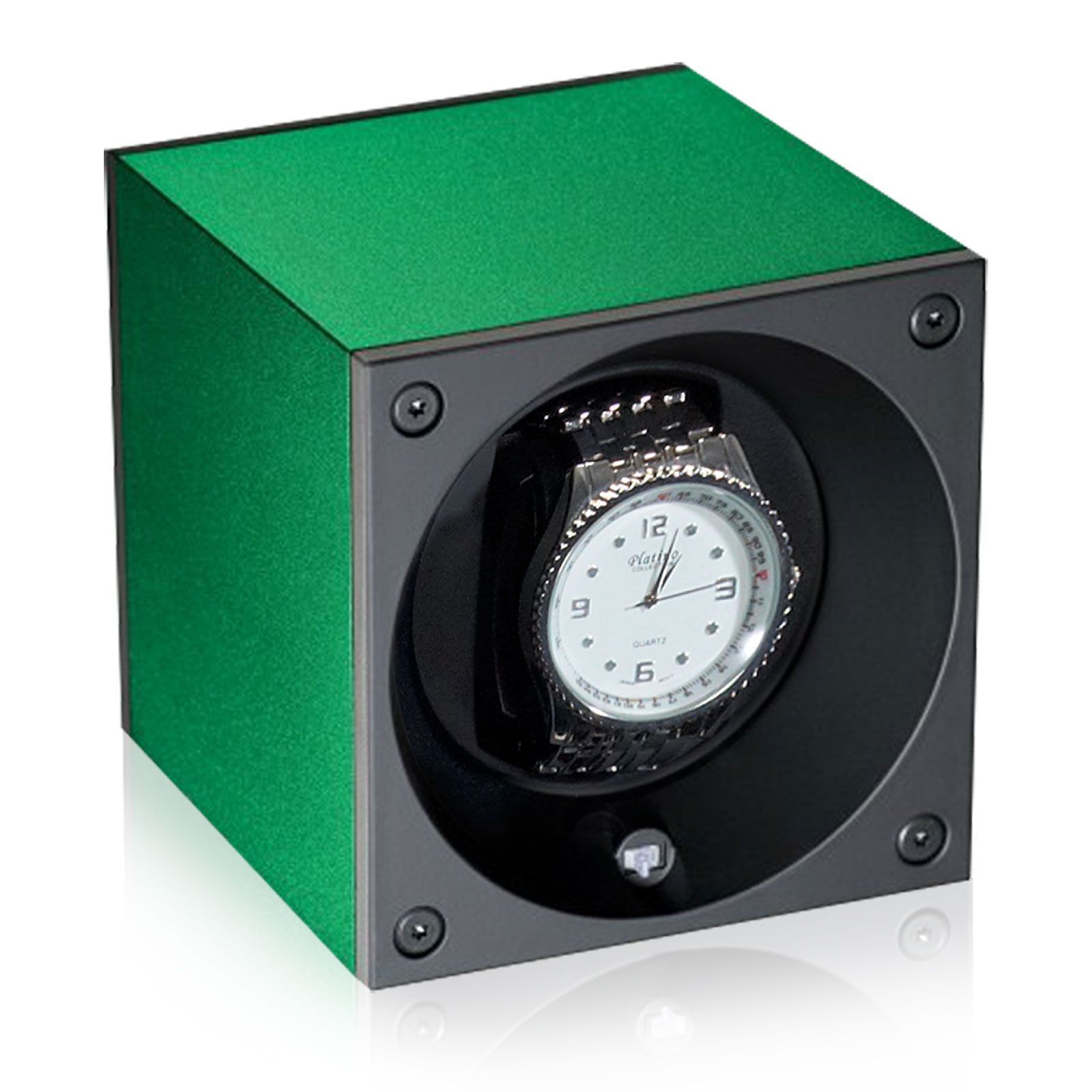 Swiss Kubik Uhrenbeweger Alu Masterbox - Grün