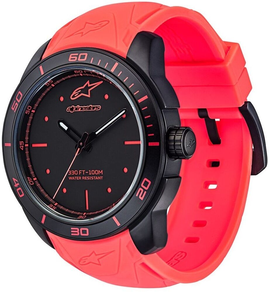 Alpinestars Tech Black Matte Armbanduhr Einheitsgröße Rot