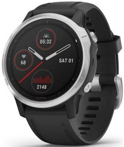 Garmin fenix 6s - Sportuhr - Silber/Schwarz