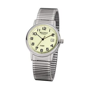 Regent Herren Armbanduhr F-706 Edelstahl Zugband