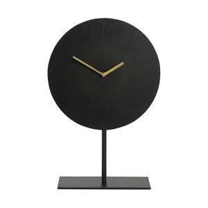 Light & Living Uhr auf Fuß Waiwo - Schwarz/Gold - 30x10x45,5cm