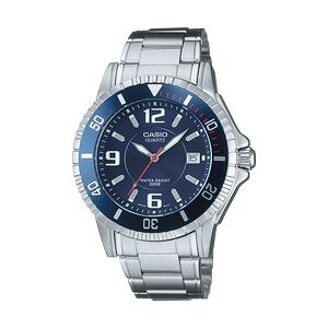 Casio Timeless Collection Uhr MTD-1053D-2AV   Blau, Hellblau/Silber