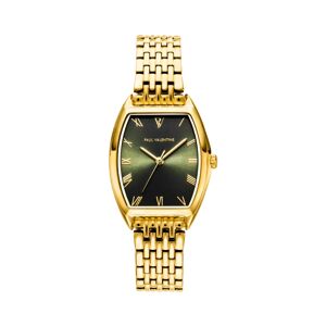 PAUL VALENTINE Avenue Green Watch Gold