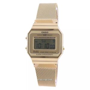 Casio Youth Vintage Gold Tone Stainless Steel Digital A700wmg-9a Unisexuhr