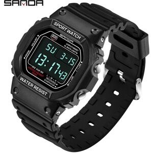 Sanda Mode Top Marke Sport Stil Uhr Männer Wasserdichte Militär Uhren Shock Männer Retro Analog Led Digital Uhr 329