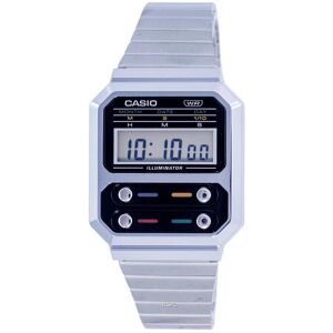 Casio Vintage Digital Stainless Steel A100we-1a A100we-1 Herrenuhr