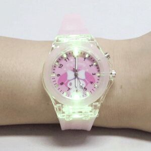 Sanrio My Melody Led Digital Armbanduhr Silikon Mi Band Elektronische Uhr Geburtstagsgeschenk