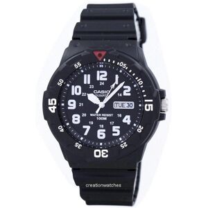 Casio Quarz Analog 100m Schwarzes Harzarmband Mrw-200h-1bvdf Mrw200h-1bvdf Herrenuhr