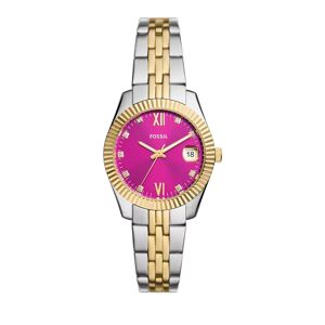 Fossil Uhr - Scarlette Three-Hand Date Two-Tone Stainless Steel - Gr. unisize - in Mehrfarbig - für Damen