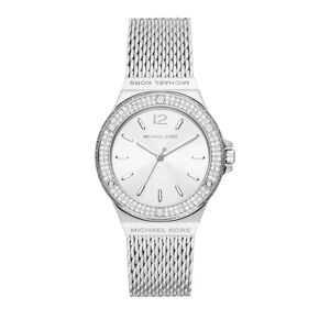 Michael Kors Uhr - Lennox Three-Hand Stainless Steel Mesh Watch - Gr. unisize - in Silber - für Damen