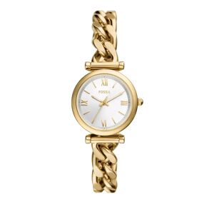 Fossil Uhr - Carlie Three-Hand Gold-Tone Stainless Steel Watch - Gr. unisize - in Gold - für Damen