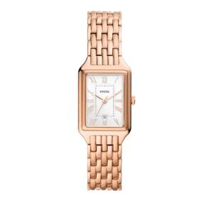 Fossil Uhr - Raquel Three-Hand Date Stainless Steel Watch - Gr. unisize - in Gold - für Damen