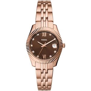 Fossil Uhr - Scarlette Three-Hand Date Stainless Steel Watch - Gr. unisize - in Silber - für Damen