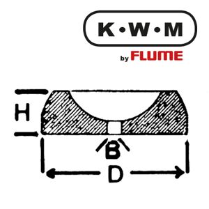 KWM-Einpresslager Messing KL279, B 0,50-H 0,50-D 0,92 mm