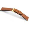 MANUFAKTURWERK Uhrenarmband "UHLENHORST" (Vegetabiles Vintage Leder) – goldene Schließe Cognac / XL (Large) / 18/16 mm