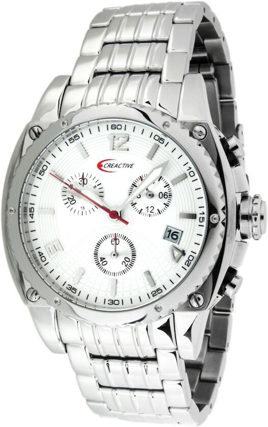 Creactive Edle Chronograph Armbanduhr mit kratzfestem Mineralglas