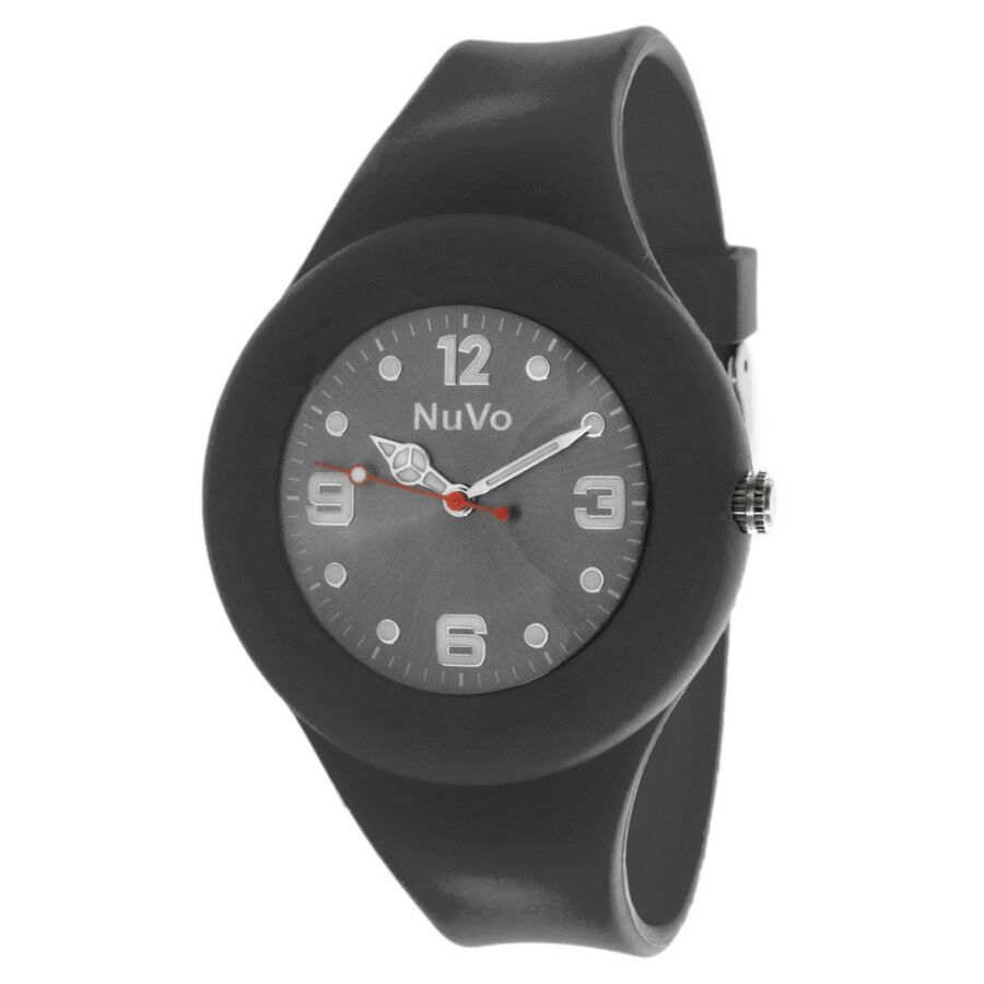 Nuvo Modische Unisex Armbanduhr mit schwarzem Ziffernblatt