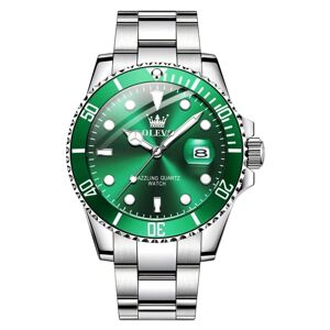OLEVS 5885 Men Fashion Waterproof Luminous Quartz Watch(Green)