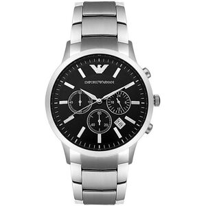 Giorgio Armani Emporio Armani AR2434 Klassisk kronograf sort dial stål mænds ur