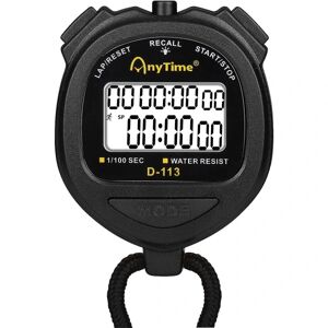 Digitalt stopur Timer Ur Nedtælling Stopur Vandtæt med stort display Professionelt håndholdt kronografur til svømning Løbeatlet