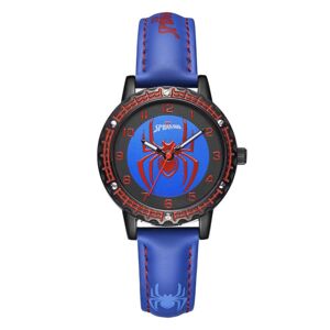 Schnapign Børneur spiderman blå analogt armbåndsur avengers ur
