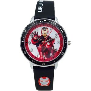 Schnapign Iron man sort analogt armbåndsur avengers ur