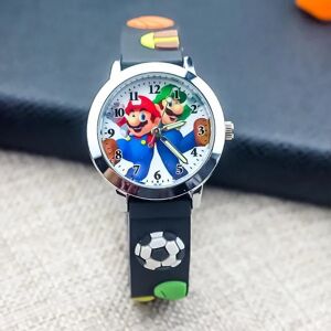 Børne Super Mario Quartz Watch Silikone Armbånd Analog Ur Drenge Piger Ure Fødselsdagsgave A