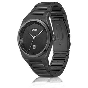 Boss Black-plated watch with link bracelet