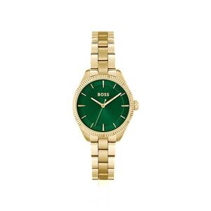 Boss Gold-tone watch with green dial