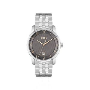 Boss Link-bracelet watch with grey patterned dial