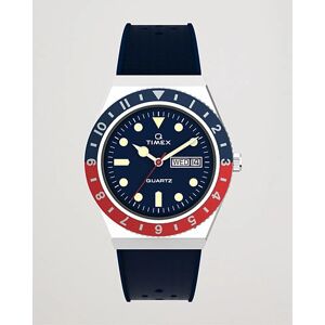 Timex Q Diver 38mm Rubber Strap Blue/Red men One size Blå