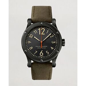 Polo Ralph Lauren 45mm Safari Chronometer Black Steel/Canvas Strap men One size Grøn