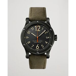 Polo Ralph Lauren 39mm Safari Chronometer Black Steel/Canvas Strap men One size Grøn
