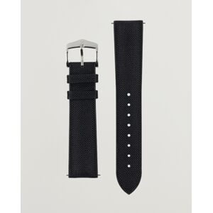 HIRSCH Arne Sailcloth Effect Performance Watch Strap Black men 18MM Sort