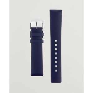 HIRSCH Pure Natural Rubber Watch Strap Blue men 22MM Blå