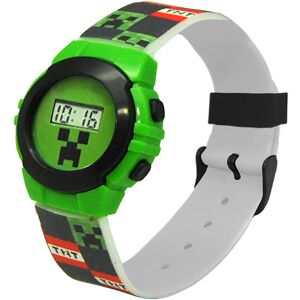 Minecraft Ur - Digital Ur - Grøn/sort - Minecraft - Onesize - Armbåndsur