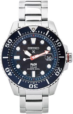 Seiko Prospex Padi Solar 44mm 200m Diver XL men One size Blå