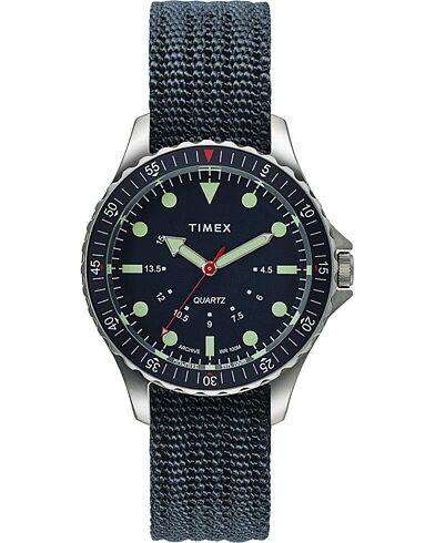 Timex Navi Depth 38mm Steel/Blue Dial men One size Blå