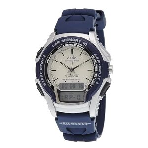 Casio Reloj Digital Correa Goma Azul 10 Memoria de vueltas WR 100m